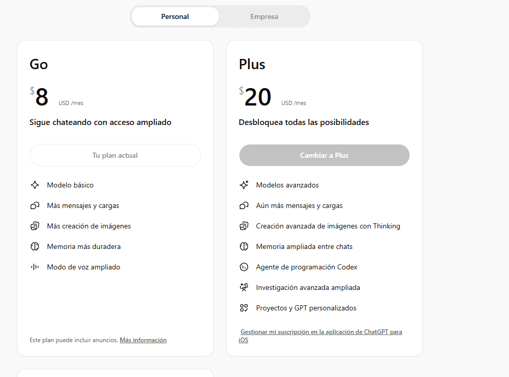 Comparativa precios ChatGPT vs Gemini vs Claude planes 2026