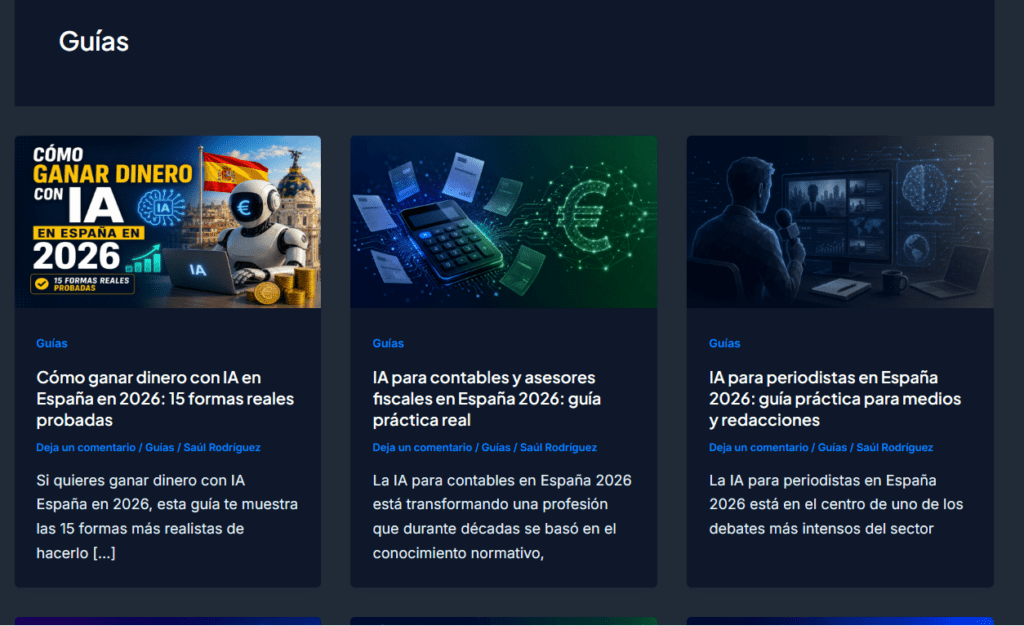 negocios con IA desde casa en España blog contenidos IAProZone