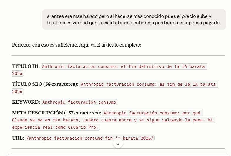 Anthropic facturación consumo optimizar prompts ahorro tokens