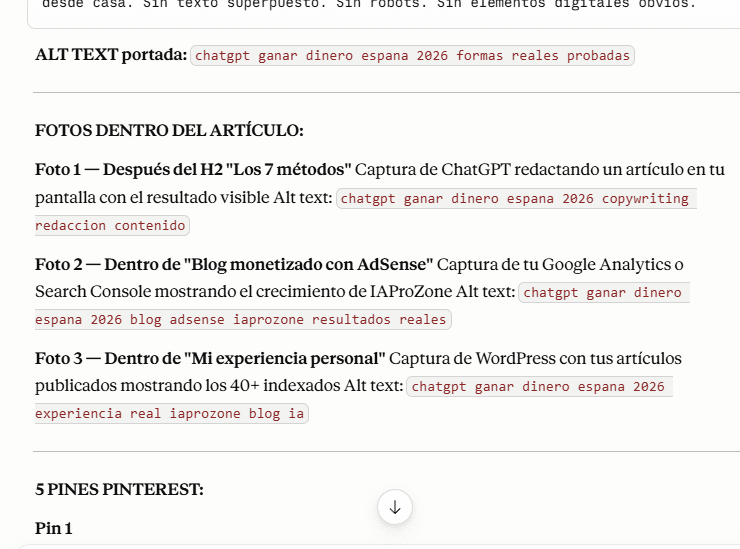 chatgpt ganar dinero espana 2026 copywriting redaccion contenido