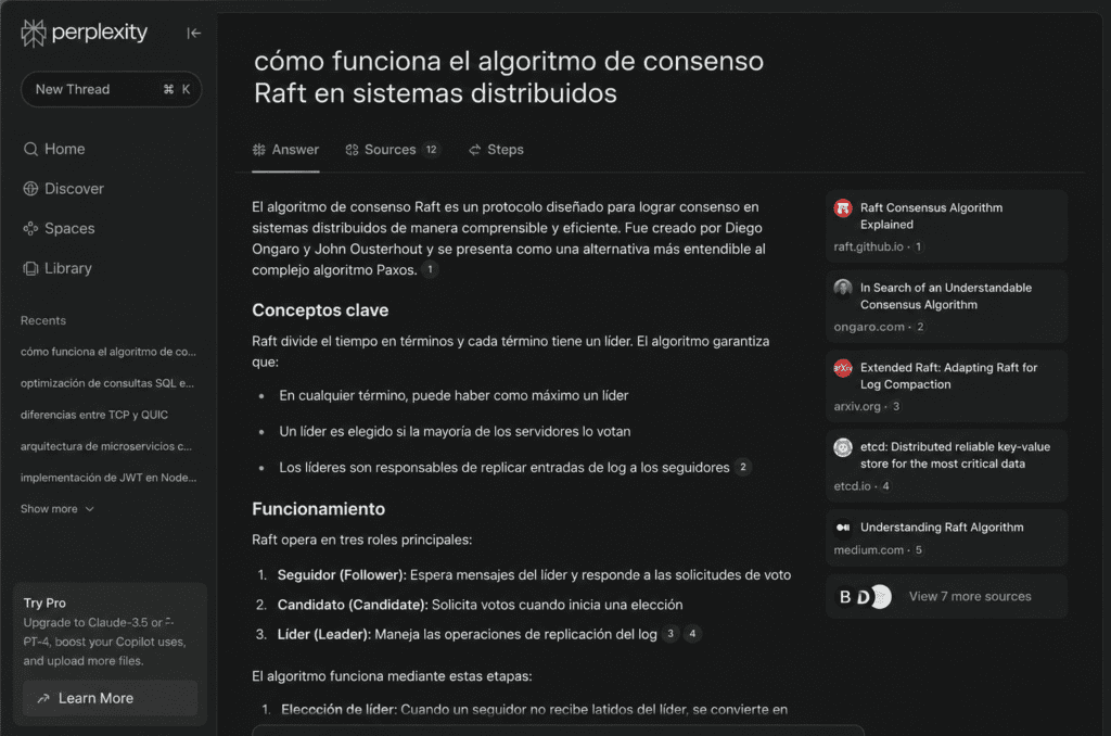 Perplexity Pro 2026 investigación fuentes verificadas