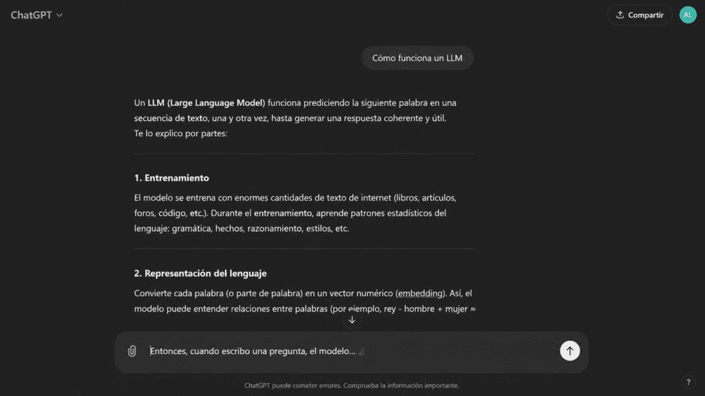 que es un llm modelo de lenguaje como funciona prediccion texto